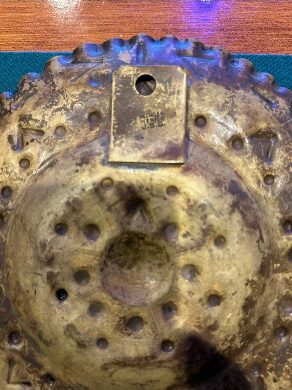 Brass Mayan Calendar wall hanging